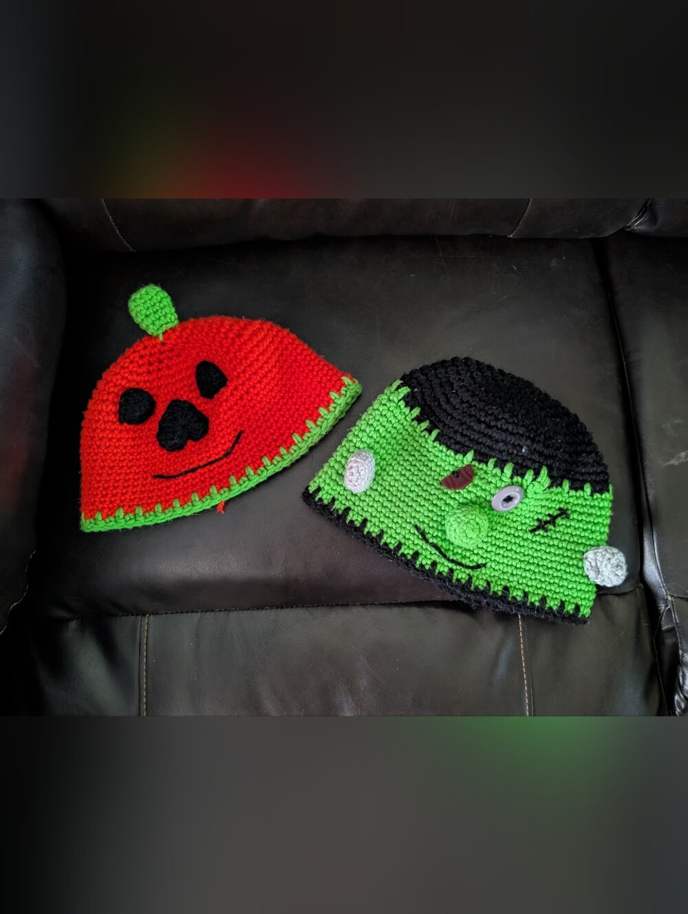 Sibling Halloween Beanies